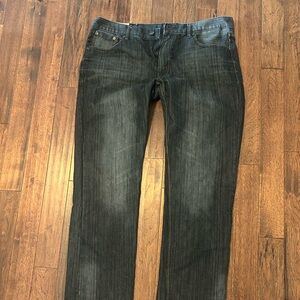 Men's Dark Wash Straight-Leg Jeans